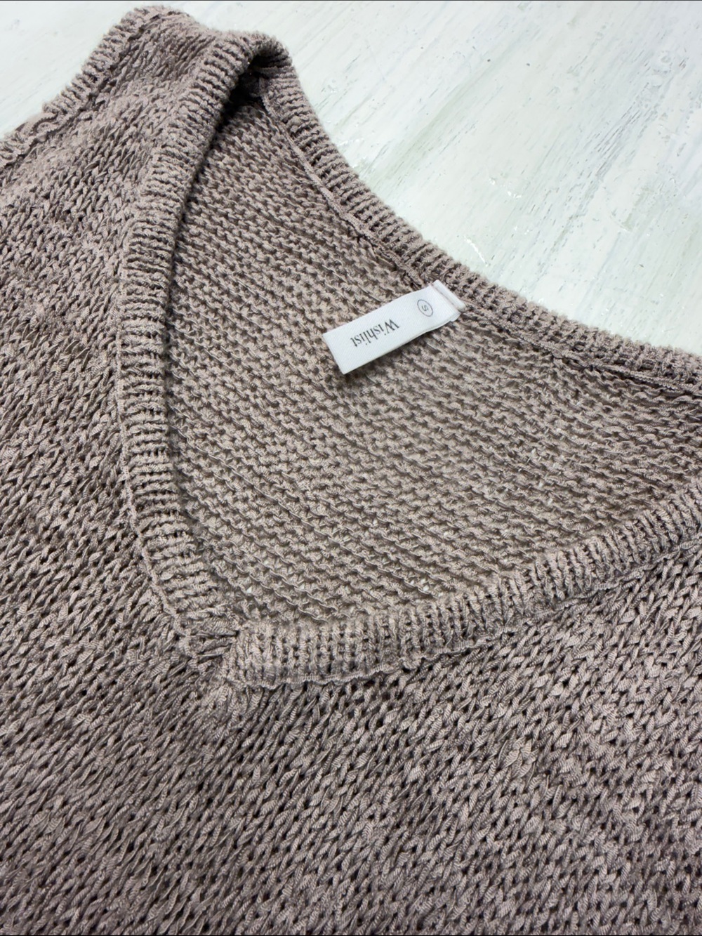 ✨ Wishlist Apparel V-Neck Knit Sweater Vest / Tank Top Sz S✨ - Picture 3 of 8